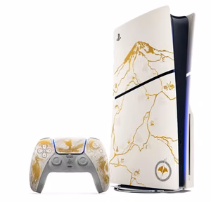 Sony PlayStation 5 konsolė - Ghost of Yotei Gold Limited Edition rinkinys (modelis - slim)