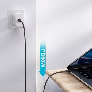 USB laidas Choetech XCC-1003 juodas Type-C / Type-C 120cm