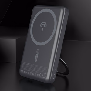 Dudao K28S 20W PD 5000mAh Išorinė baterija su Magnetine funkcija ir stovu - pilka