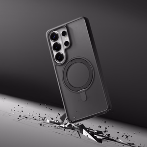 Rock Rotating Stovas Soft Touch Series Magnetic for Samsung Galaxy S26 Ultra juodas