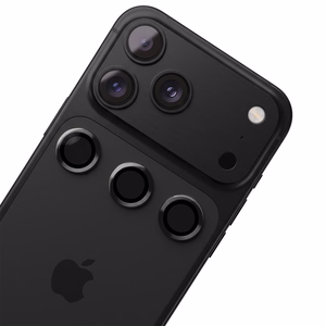 Juodas TFO kameros objektyvų apsauginių stiklų rinkinys – „Apple iPhone 18 Pro“ modeliui