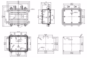 Монтажная коробка 164x148x70 мм
