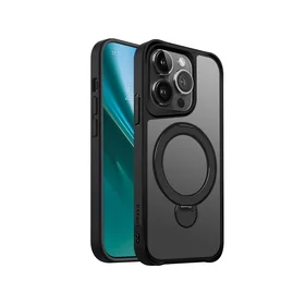 Etteri Matinis Magnetinis žiedas dėklas telefonui iPhone 14 Pro 6,1" juodas