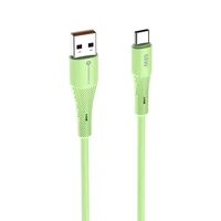 FORCELL F-ENERGY C342 kabelis USB A į Type C QC4.0 3A 66W Silikoninis 1 m žalias