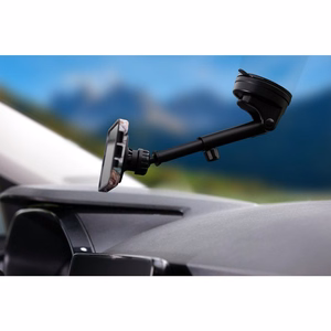 Magnetic car phone holder compatible with Magsafe Forcell F-Grip PrecisionX windshield/ dashboard / air vent black