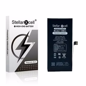 Akumuliatorius StellarXcell Diagnostic Apple iPhone 12 mini 2227mAh (standartinė talpa + aukštos kokybės BMS kopija)