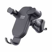 BLUE STAR gravitacinis automobilinis laikiklis oro angai TRIANGULAR, juodas