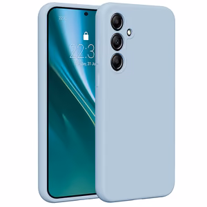 Etteri Silicone case for Samsung Galaxy A35 5G light blue