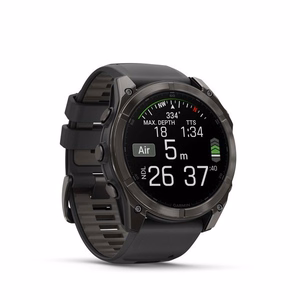 Išmanusis laikrodis Garmin Fenix 8 Sapphire juodas/pilkas