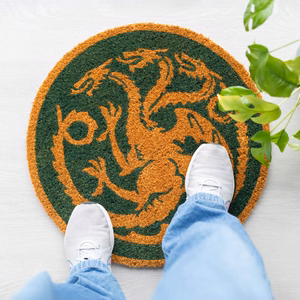 Game of Thrones House of the Dragon apvalus durų kilimėlis, 50 cm skersmens