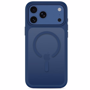 Tech-Protect Magmat MagSafe CC dėklas iPhone 18 Pro / 17 Pro, matinis tamsiai mėlynas