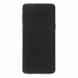 LCD дисплей совместимый с Samsung G960 S9 с рамкой / Midnight Black / (восстановленный: Telemax) (выгоревшие иконки на белом фоне)
