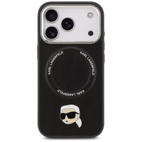 Karl Lagerfeld Karl Pin Magnetinis dėklas telefonui iPhone 17 Pro - Juodas