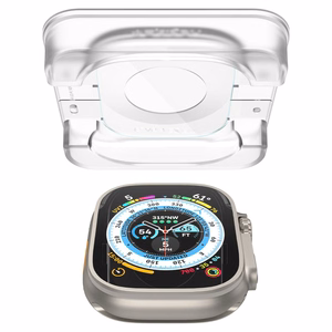 Spigen Glas.tR EZ Fit temperuotas stiklas Apple Watch Ultra / Ultra 2 (49 mm) - 2 vnt