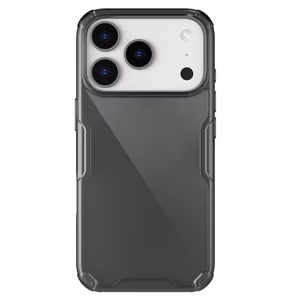 Nillkin Nature TPU Pro dėklas telefonui iPhone 17 Pro - pusiau skaidrus juodas