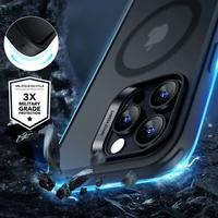 ESR Classic Hybrid Halolock MagSafe dėklas rinkinys + grūdintas stiklas iPhone 16 Pro Max - pusiau permatomas su juodu rėmeliu