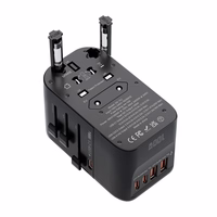 Blitzwolf BW-TA2 5-in-1 kelionių adapteris 2xUSB PD + 2xC QC + C GaN 100W