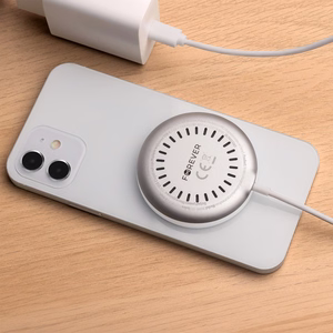 "Forever MAWC-300" magnetinis belaidis įkroviklis Qi2 15W sidabrinis