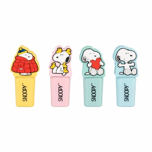 Snoopy – 4 spalvų žymeklių rinkinys su 3D dekoracija