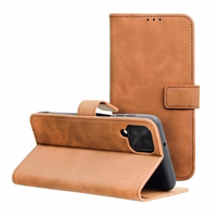 TENDER knygos tipo dėklas telefonui SAMSUNG A12 / M12 rudas