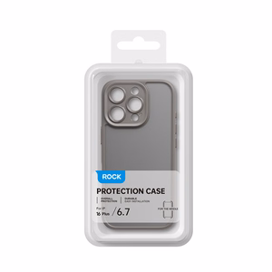 Rock Guard Touch Matte serijos dėklas Iphone 16 Plus juodas