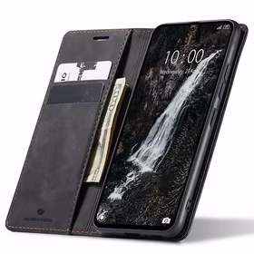 Spacecase Dėklas-piniginė Xiaomi Redmi Note 14 5G / POCO M7 Pro 5G juodas