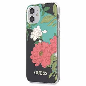 Guess GUHCP12SIMLFL01 iPhone 12 mini 5,4" juodas/juodas N°1 Flower Collection