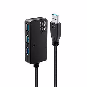 USB3 ilgintuvo šakotuvas 10m aktyvus 43159 Lindy