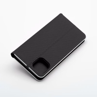 Dėklas telefonui (m) - LUNA Book Carbon IPHONE XR juodas