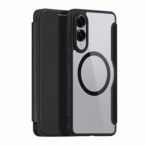 Чехол-кошелёк Dux Ducis Skin X Pro совместимый с MagSafe для Samsung S25 Edge чёрный