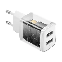 Baseus įkroviklis Compact 2 x USB baltas 10,5w