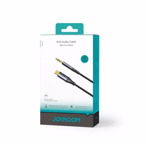 Audio adapteris Joyroom (SY-A07) iš "USB-C" į 3,5mm 1.2m juodas