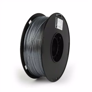 Flashforge PLA-plus gija 1.75 mm skersmens 1kg/ritė sidabrinė