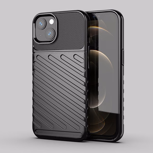 Thunder dėklas lankstus tvirtas patvarus dangtelis TPU dėklas iPhone 13 mini juodas