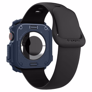Spigen Rugged Armor dėklas Apple Watch 10 46mm laikrodžiui - tamsiai mėlynas