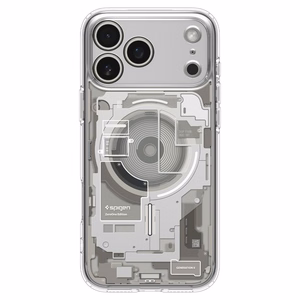 Spigen Ultra Hybrid MagSafe Zero One dėklas iPhone 18 Pro / 17 Pro, titano spalvos