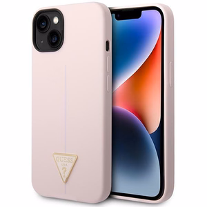 Guess GUHCP14MSLTGU iPhone 14 Plus 6.7" фиолетовый/фиолетовый жёсткий чехол Silicone Triangle
