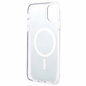 Guess GUHMN61H4STK iPhone 11 6.1" juodas/juodas kietas dėklas 4G MagSafe