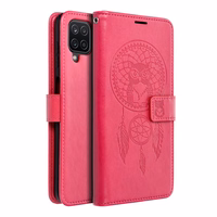 MEZZO Knyginis dėklas telefonui SAMSUNG A12 / M12 sapnų gaudyklė purpurinė