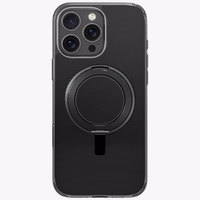 Uniq Swivix 360 sukamas stovas dėklas telefonui iPhone 16 Pro - juodas