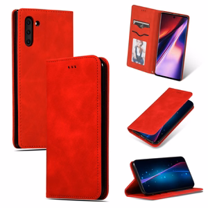 Dėklas Business Style Xiaomi Redmi Note 17 4G/5G raudonas