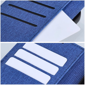 GOMMA Book dėklas telefonui IPHONE 17 Pro Max mėlynas