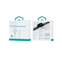 Devia indukcinis magnetinis įkroviklis Kintone USB-C 1,0 m baltas Apple Watch