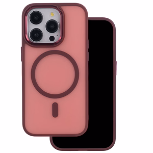 Frozen Mag dėklas for iPhone 17 Pro 6,3" raudonas open ring