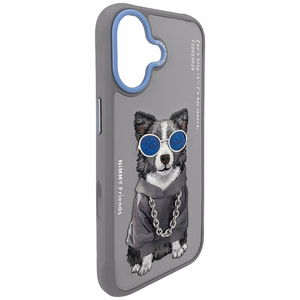 Nimmy Glasses Cool nag dėklas telefonui iPhone 17 - pilkas