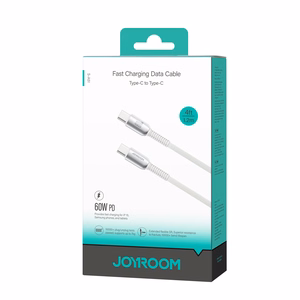 USB kabelis Joyroom S-A51 USB-C to USB-C 60W 1.2m pilkas