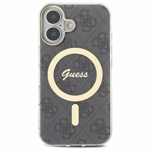 Guess IML 4G MagSafe iPhone 16 dėklas - juodas