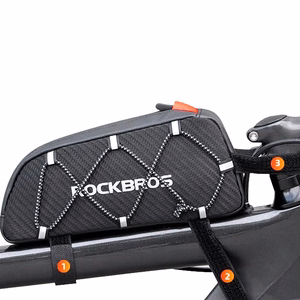 Rockbros 039BK pintas 1 l dviračio rėmo krepšys – juodas