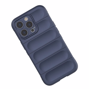 Чехол Magic Shield для iPhone 13 Pro гибкий бронированный тёмно-синий