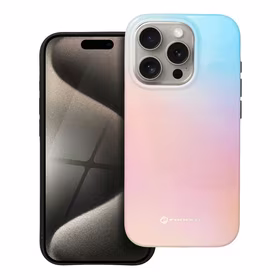 FORCELL F-PROTECT Mirage, militarinio kritimo testuotas dėklas telefonui, MagSafe suderinamas IPHONE 15 PRO rožinis mėlynas